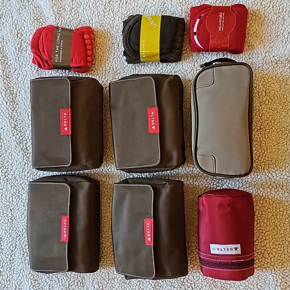 Bundle of 6 Delta zippered bags First class Storage organizer